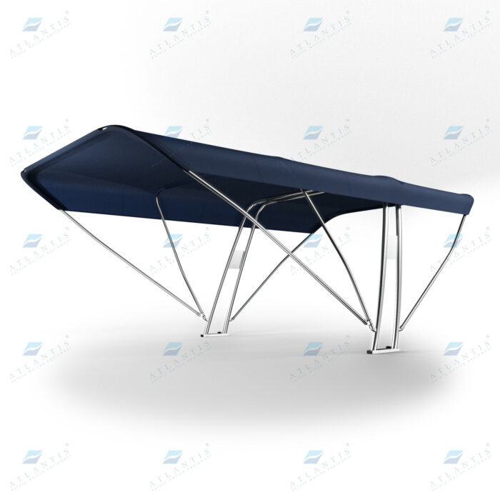ROLL-BAR IN ACCIAIO INOX CON TENDALINO A PRUA E A POPPA