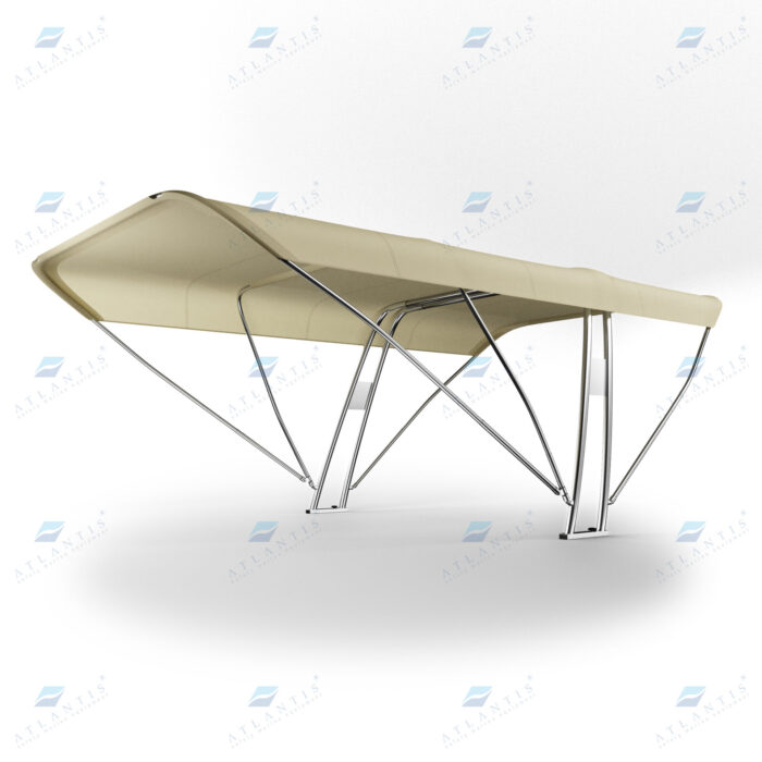 ROLL-BAR IN ACCIAIO INOX CON TENDALINO A PRUA E A POPPA